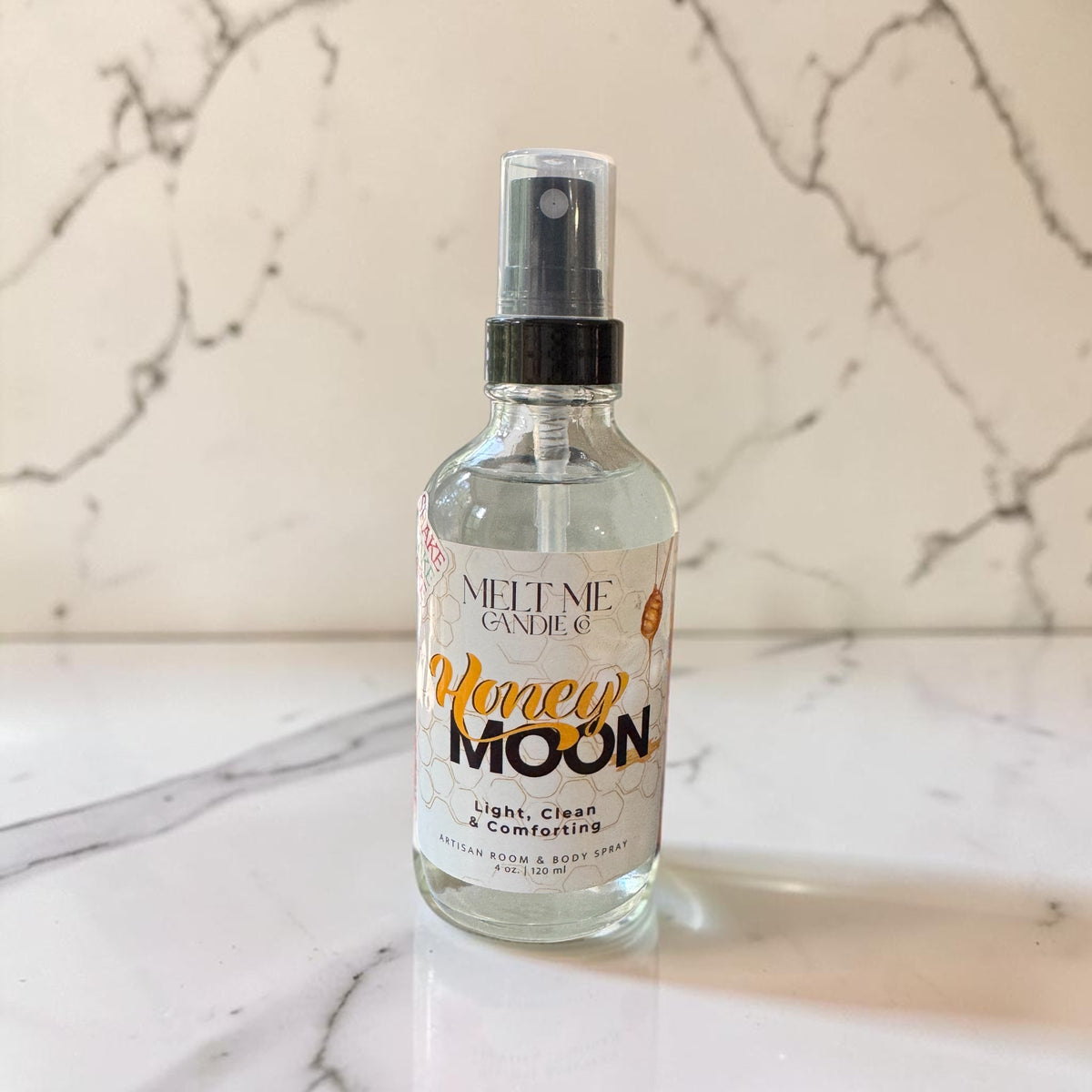 Honey Moon 4 oz room and body spray by Melt Me Candle Co