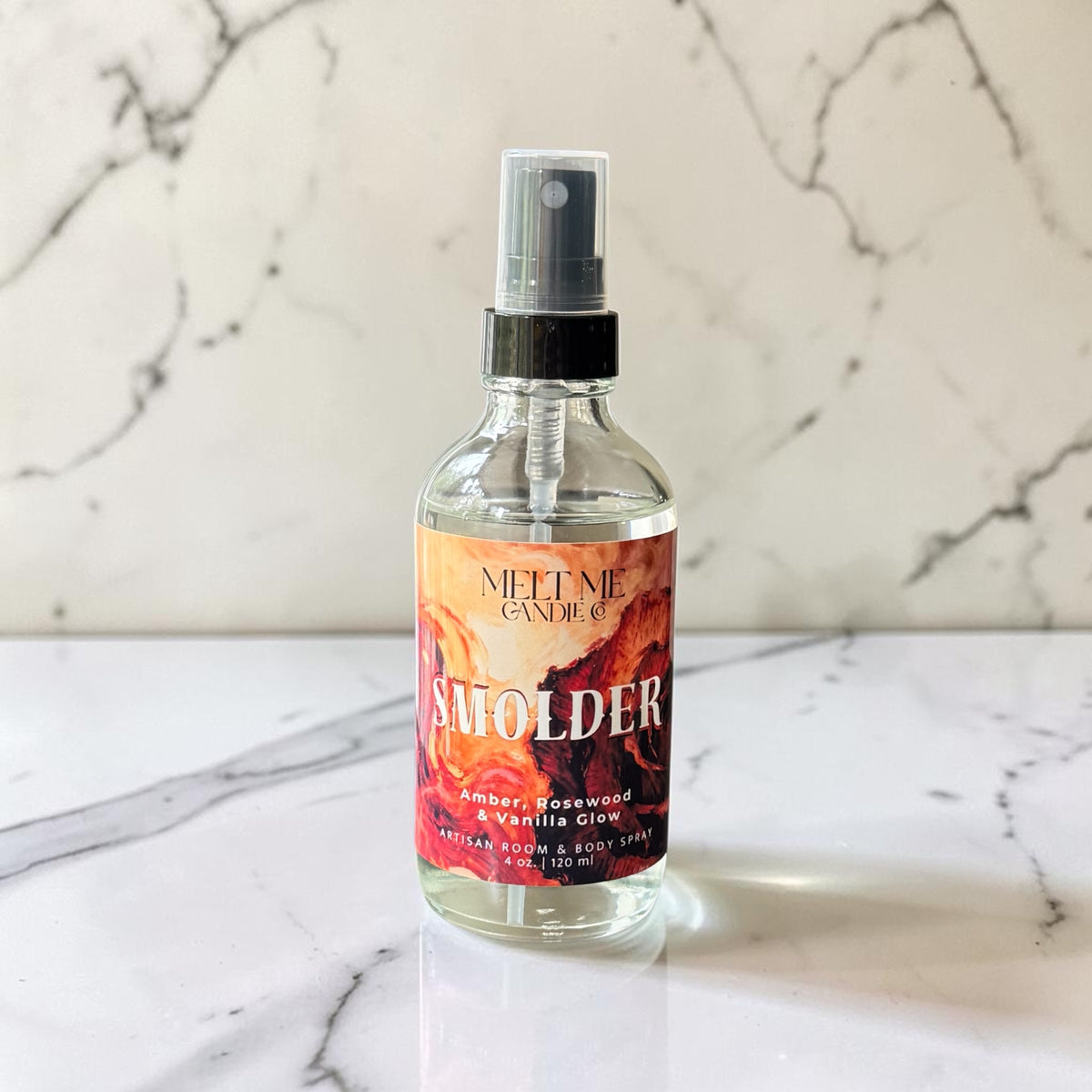 Smolder 4 oz room and body spray by Melt Me Candle Co