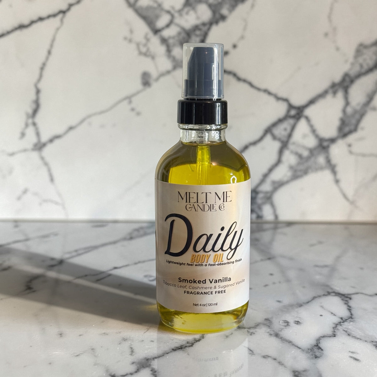 4 oz Daily Body Oil by Melt Me Candle Co