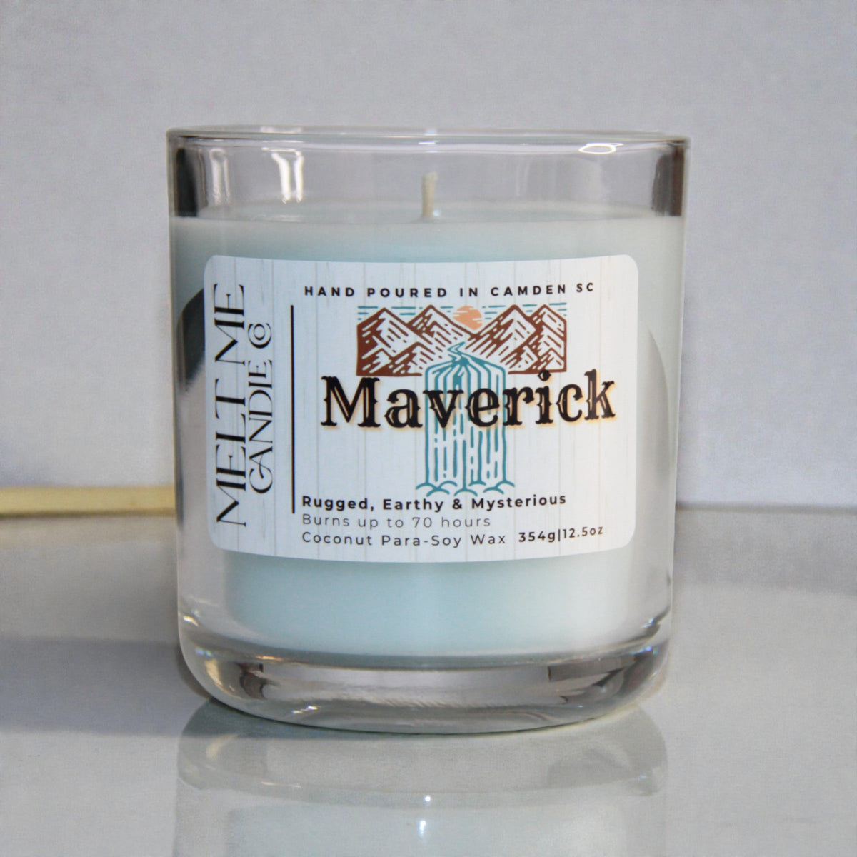 Maverick 12.5 oz candle by Melt Me Candle Co