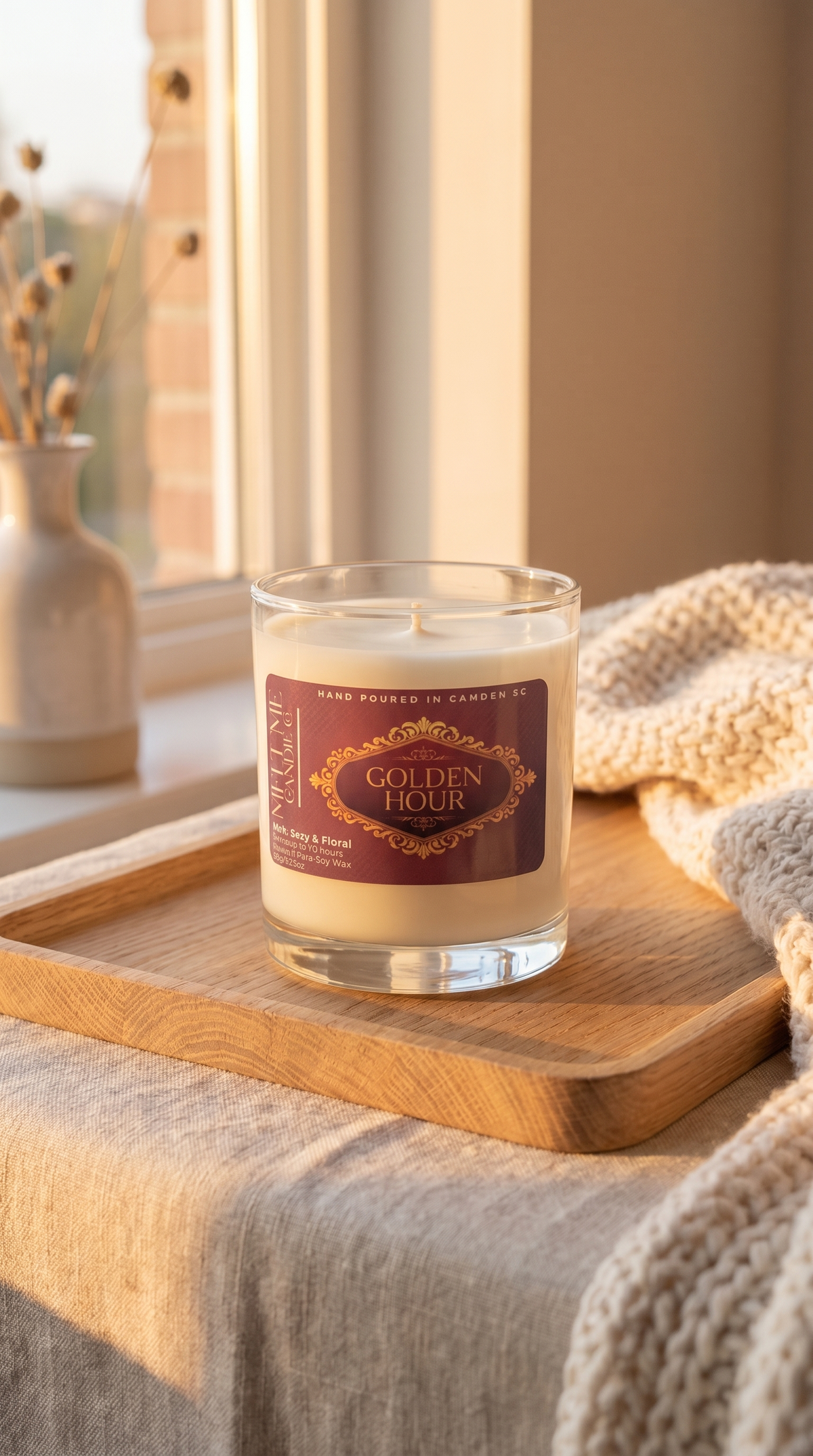 Golden Hour 12.5 oz candle by Melt Me Candle Co