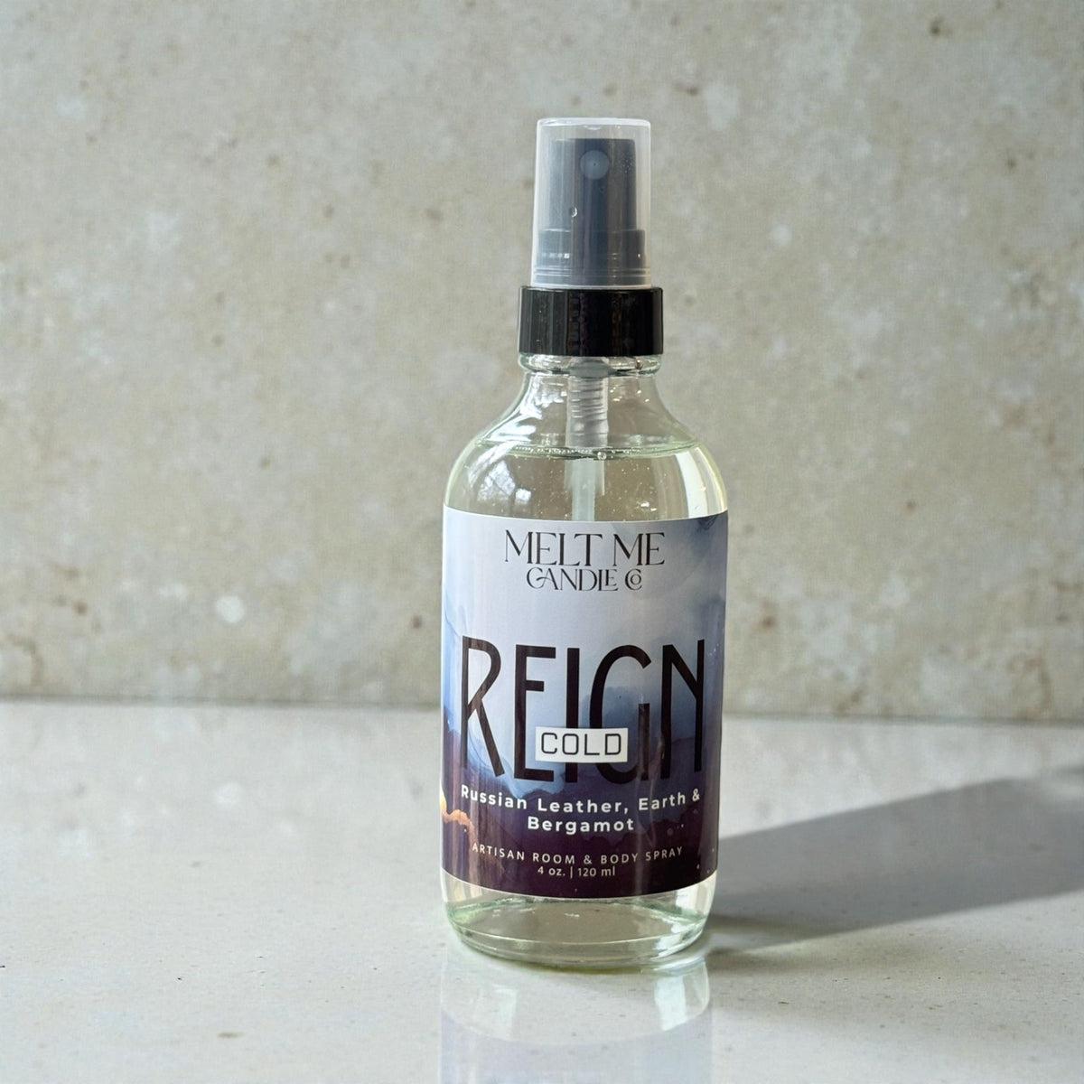 Cold Reign 4 oz room and body spray by Melt Me Candle Co
