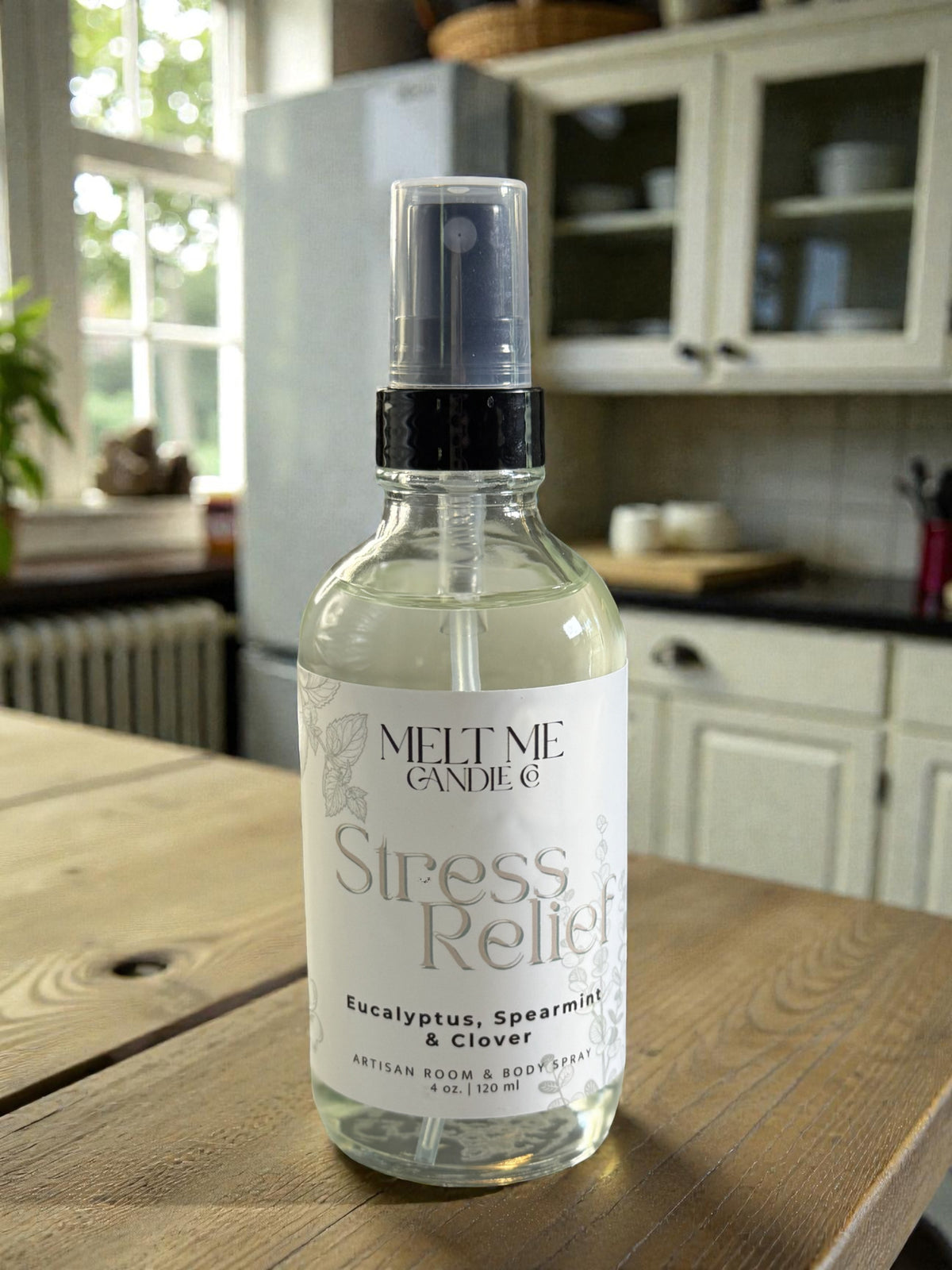 Stress Relief 4 oz room and body spray by Melt Me Candle Co