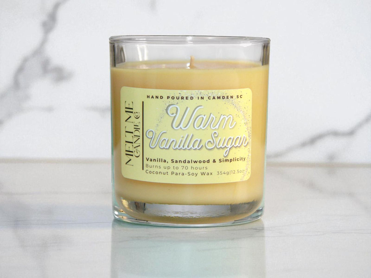 Warm Vanilla Sugar 12.5 oz candle by Melt Me Candle Co