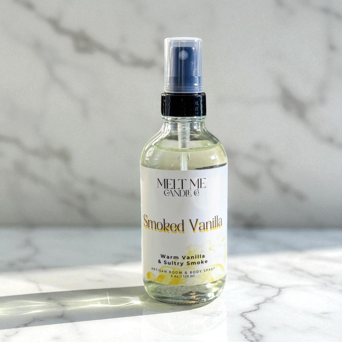 Smoked Vanilla 4 oz room and body spray by Melt Me Candle Co