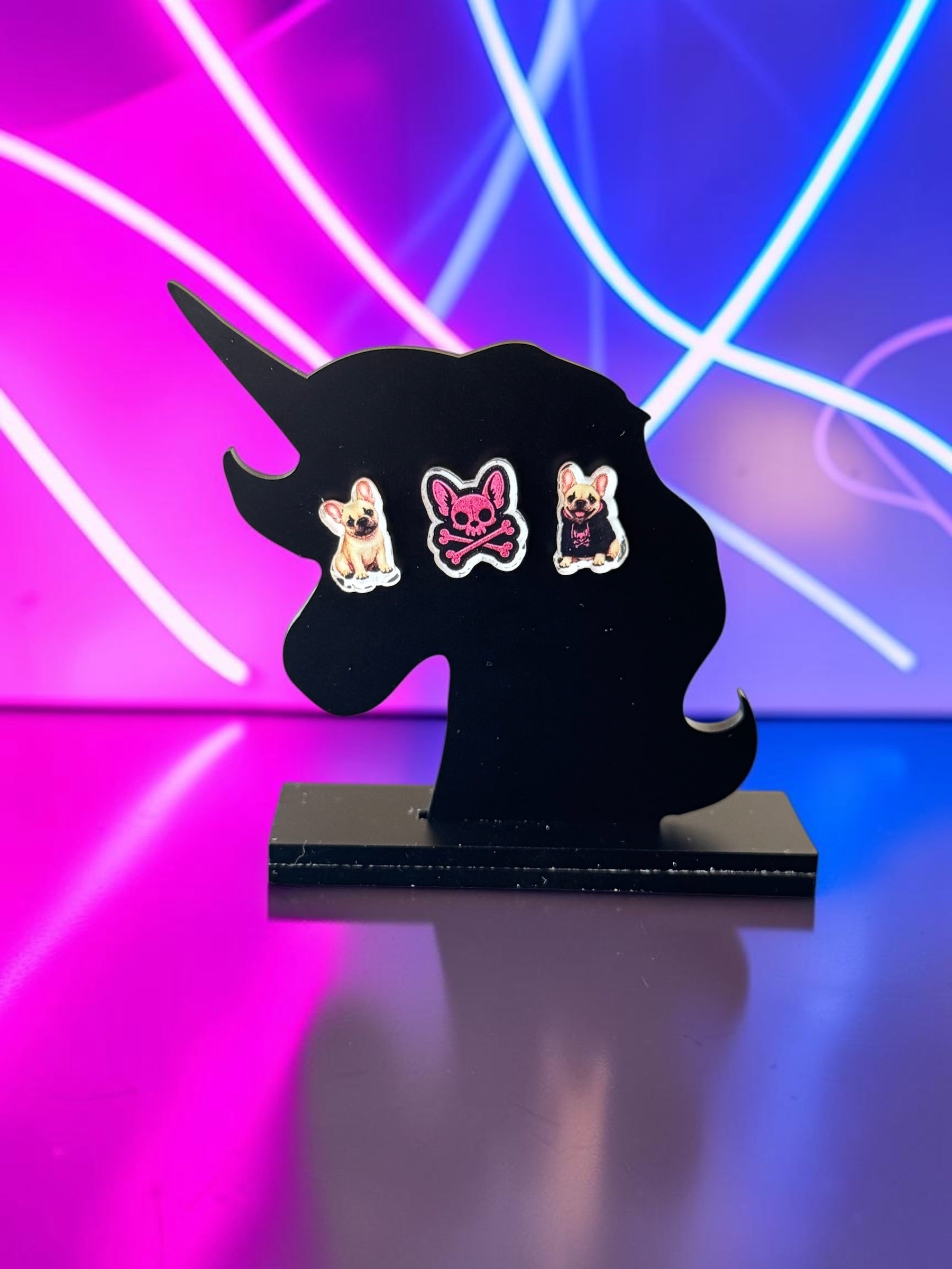 Punk Frenchie | Mismatch Minis Earring Set