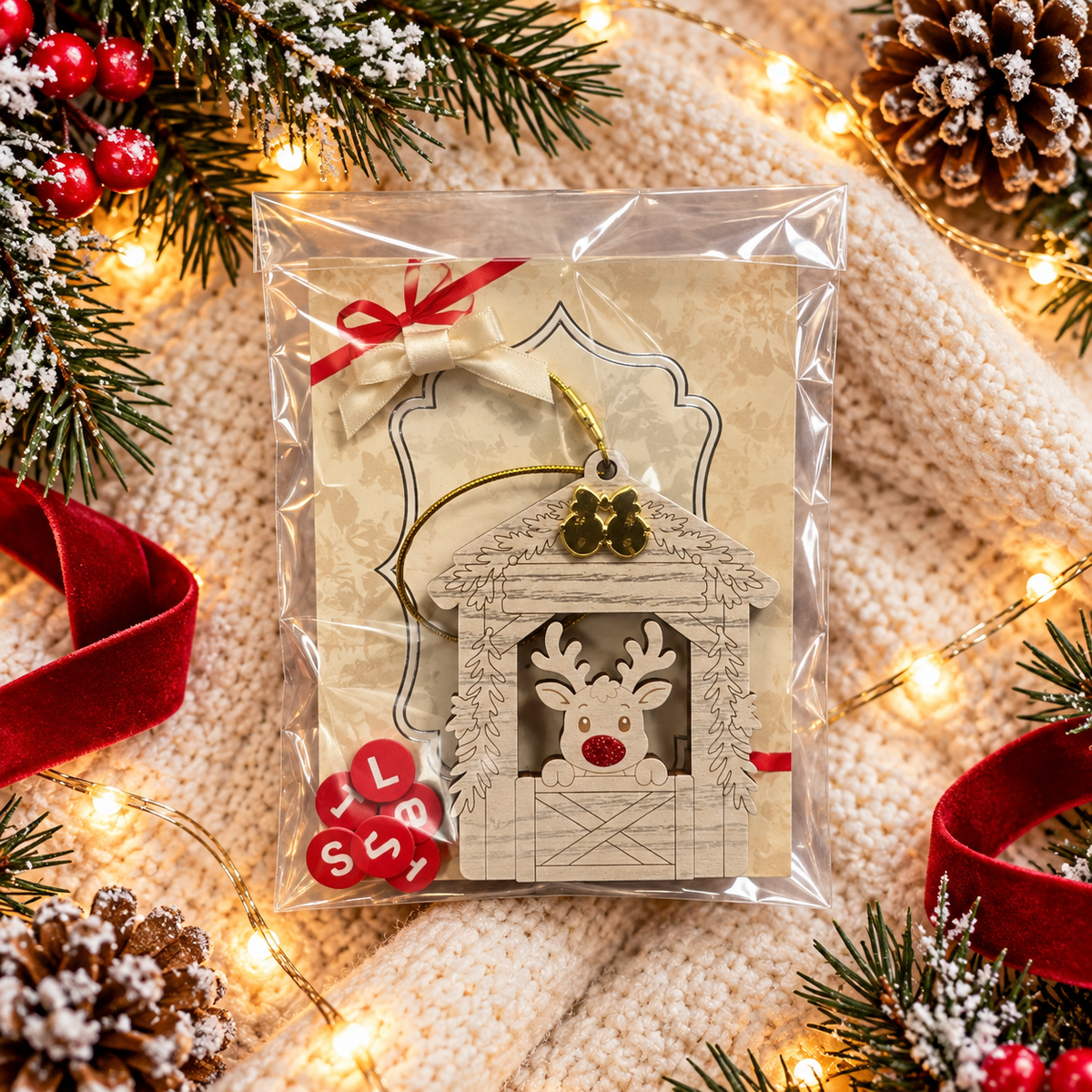 Personalized Reindeer Ornament
