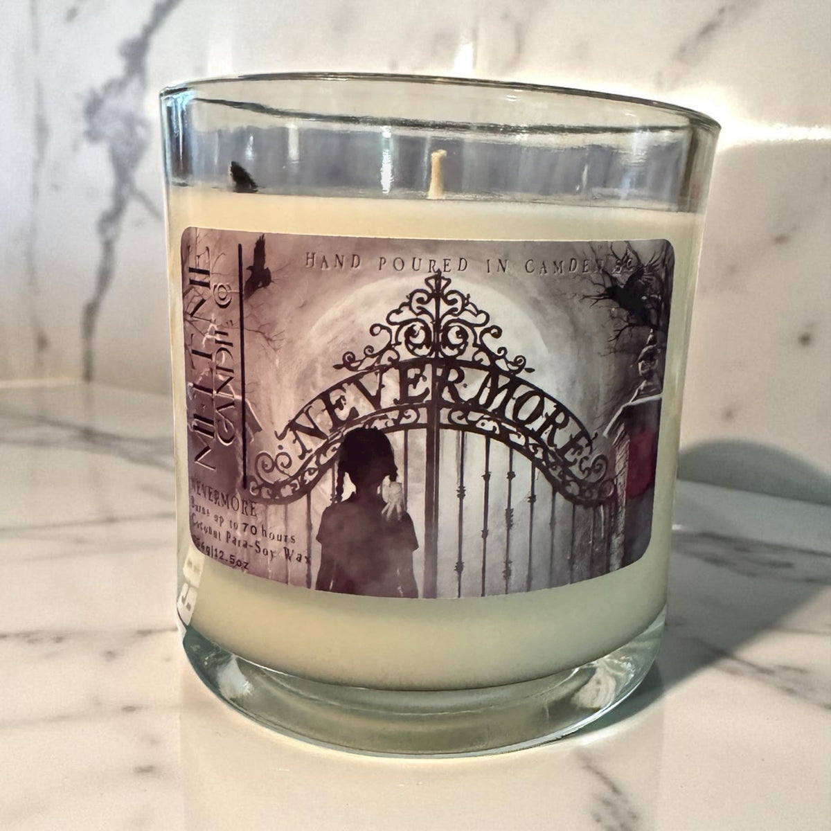 Nevermore candle by Melt Me Candle Co
