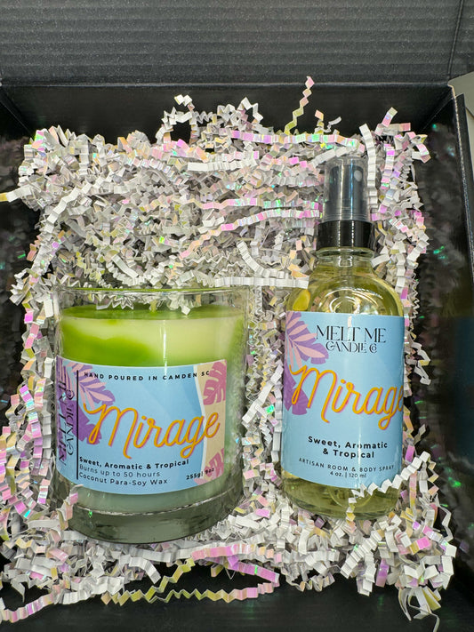 Perfectly Paired Gift Box Set |9 oz Candle & All in One Spray