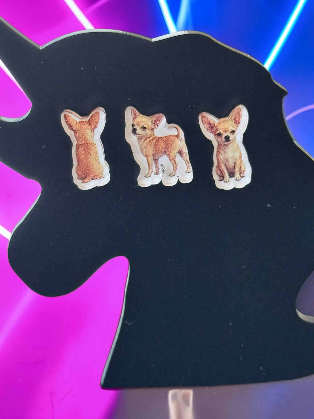 Chihuahua All Attitude | Mismatch Minis Earring Set