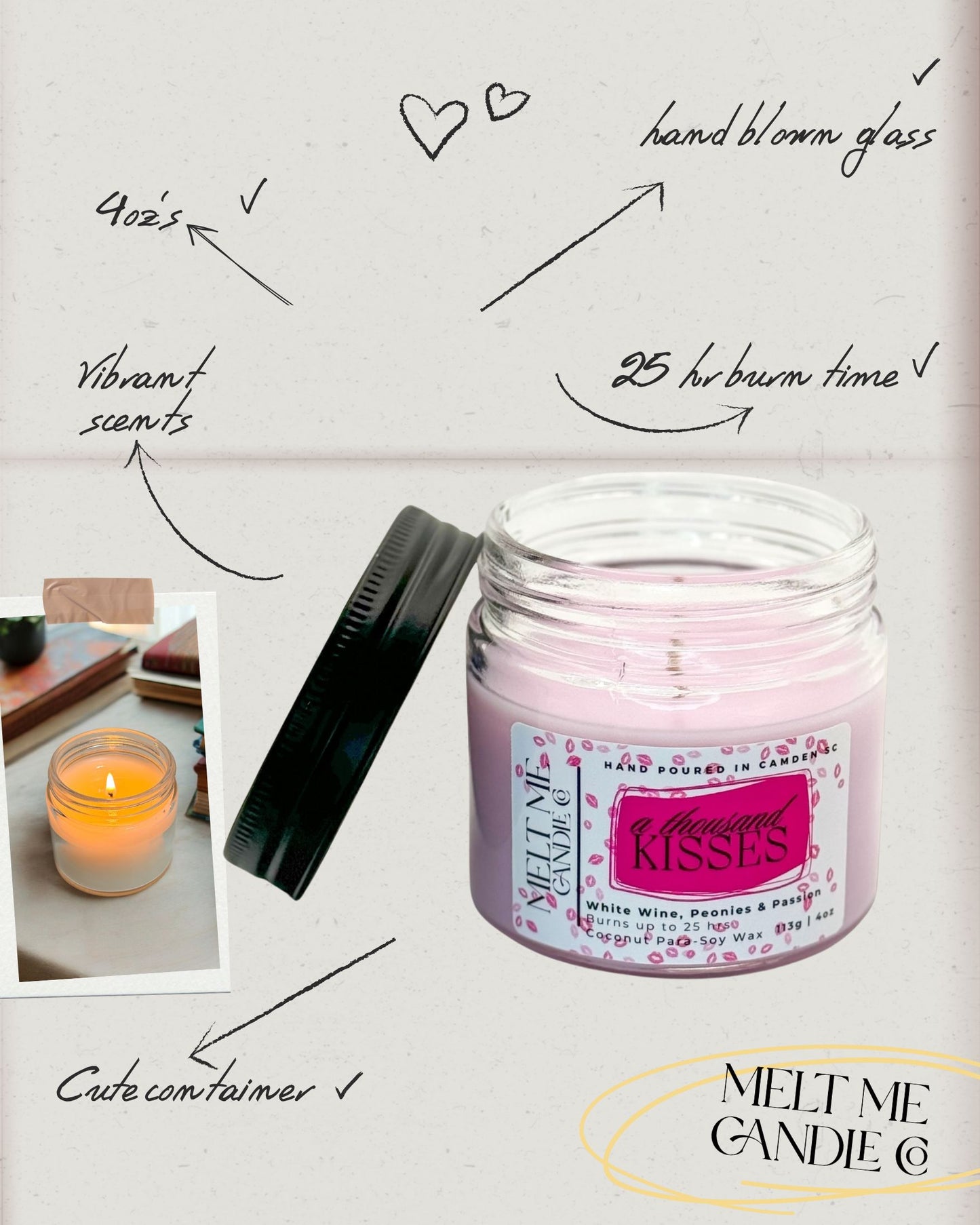 4 oz Hand Poured Candle