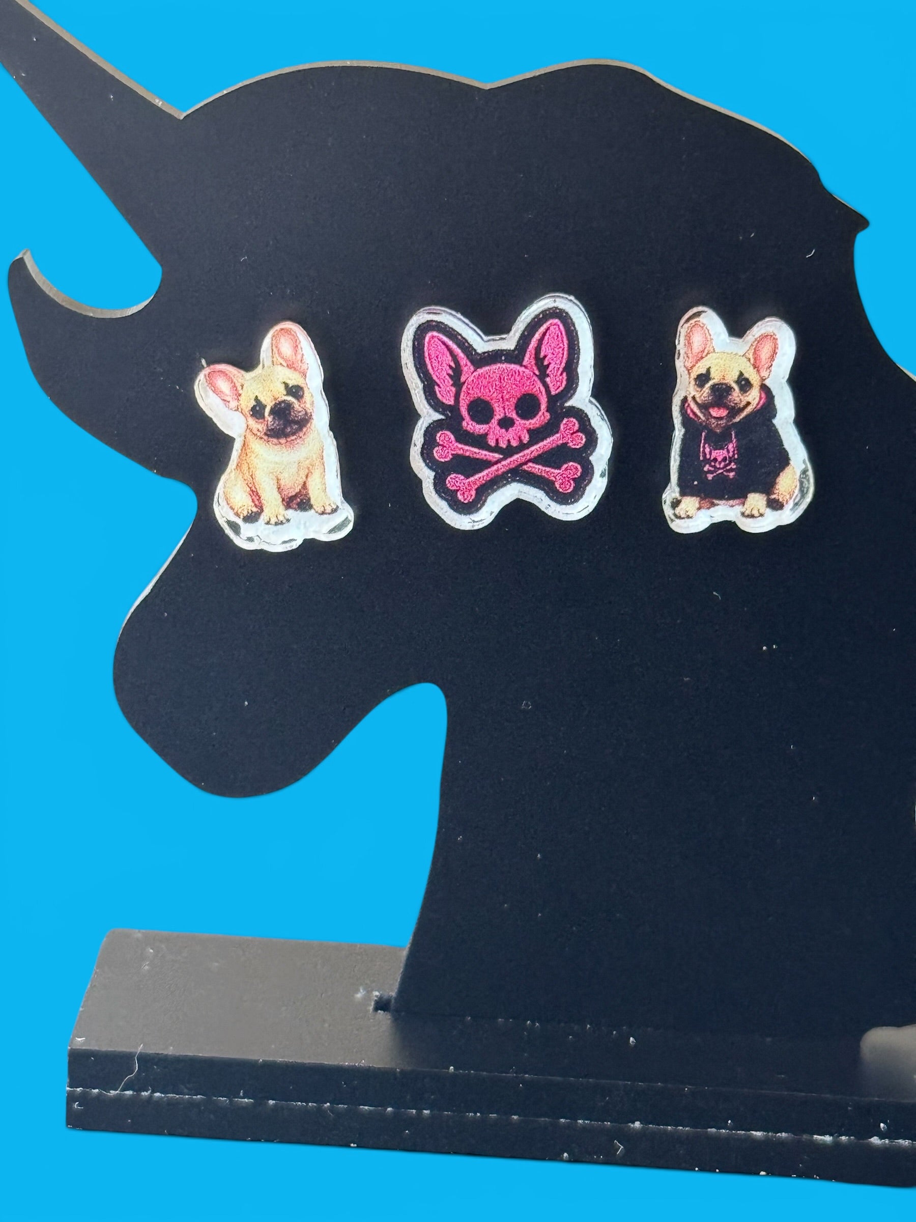 Punk Frenchie | Mismatch Minis Earring Set