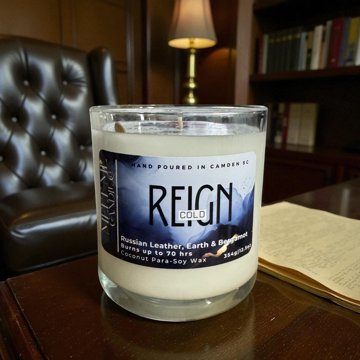 Cold Reign 12.5 oz candle by Melt Me Candle Co