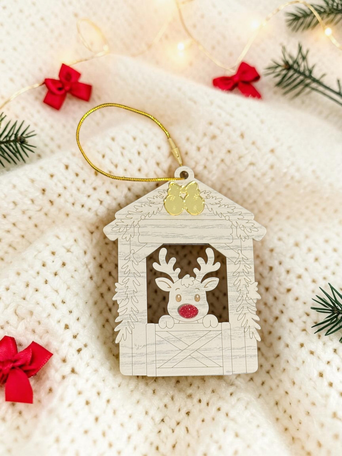 Personalized Reindeer Ornament
