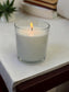 9 oz Glass Candle, all white