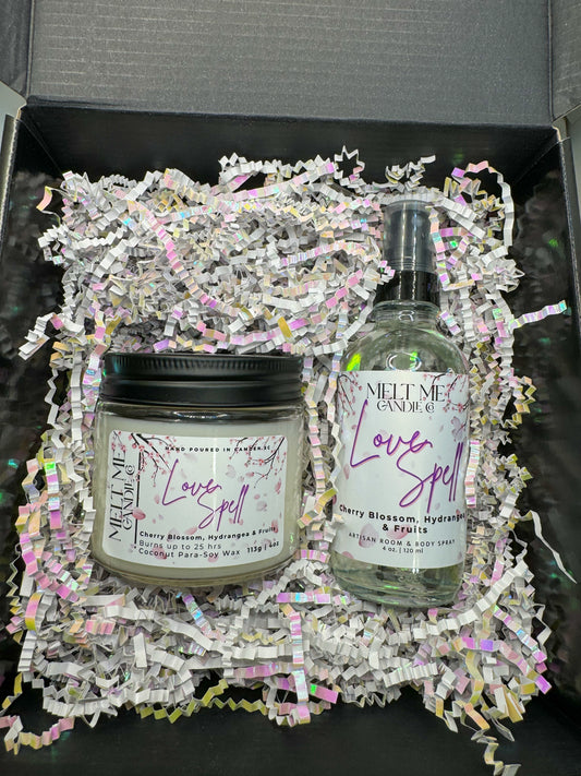Perfectly Paired Gift Box Set |4 oz Candle & All in One Spray