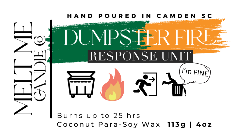 4 oz Dumpster Fire Response Unit Candle