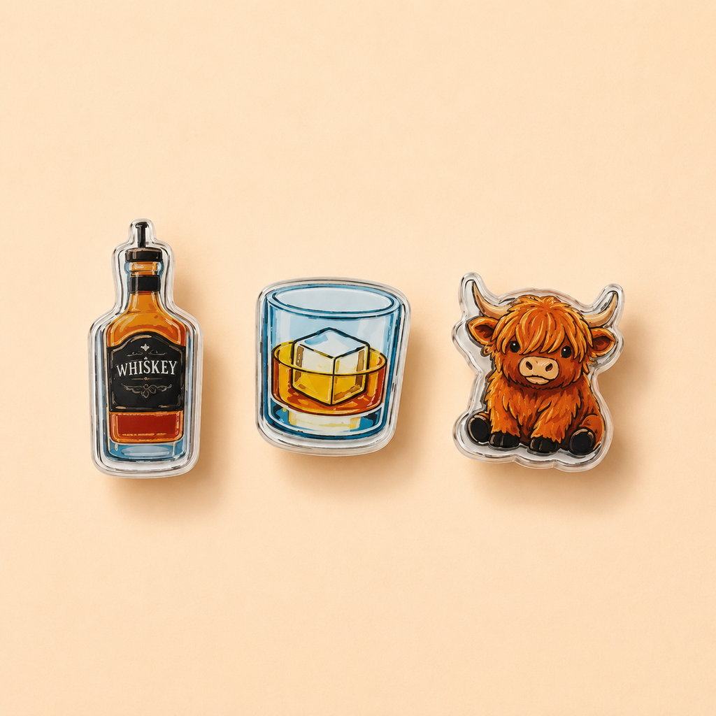 Whiskey Highland  | Mismatch Minis Acrylic 3-Earring Set