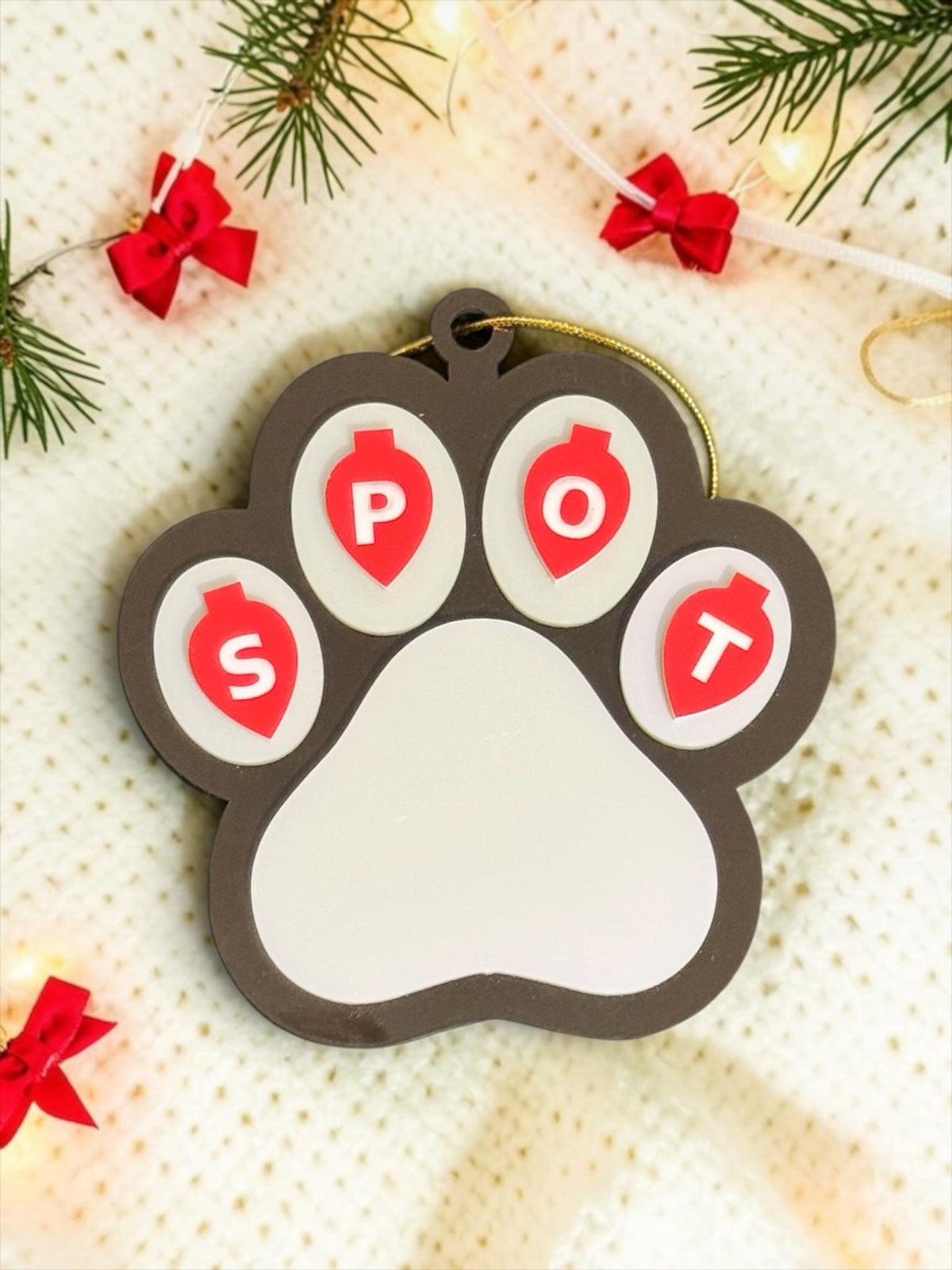 Personalized Paw Print Ornament