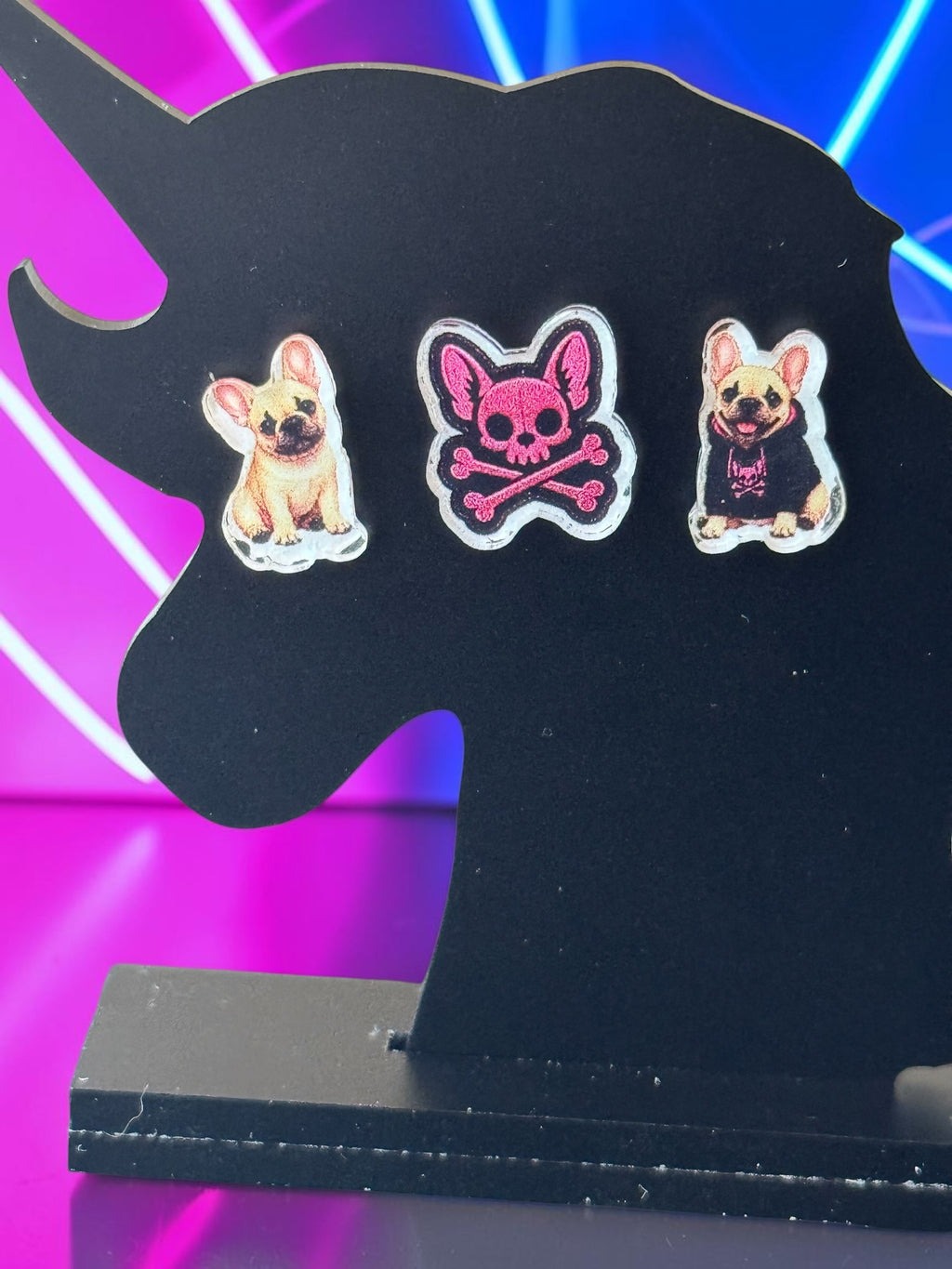 Punk Frenchie | Mismatch Minis Earring Set