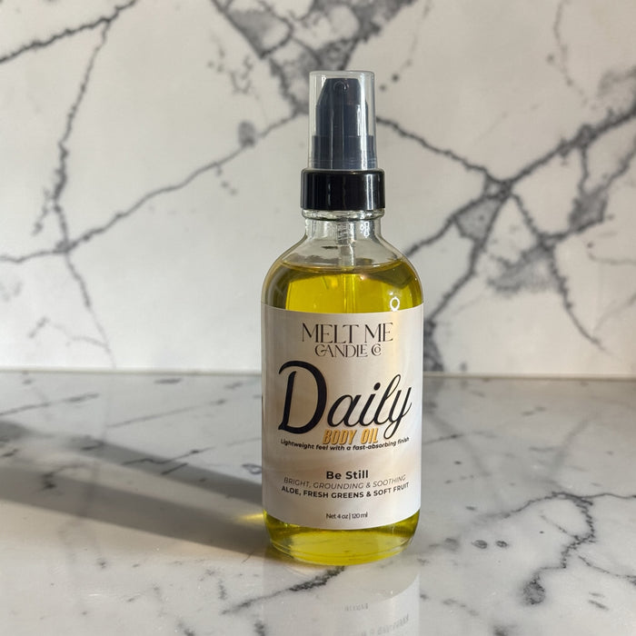Be Still 4 oz Daily Body Oil by Melt Me Candle Co