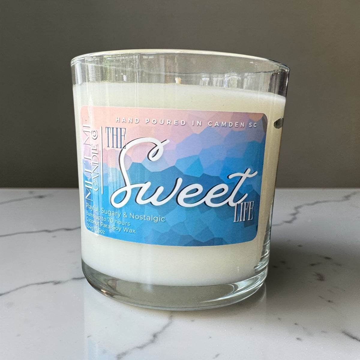 The Sweet Life 12.5 oz candle by Melt Me Candle Co