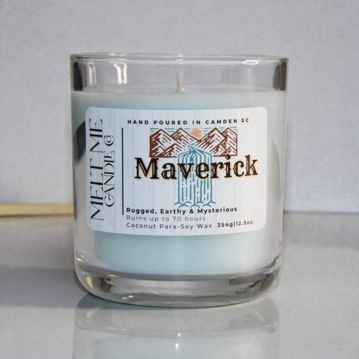 Maverick 12.5 oz candle by Melt Me Candle Co