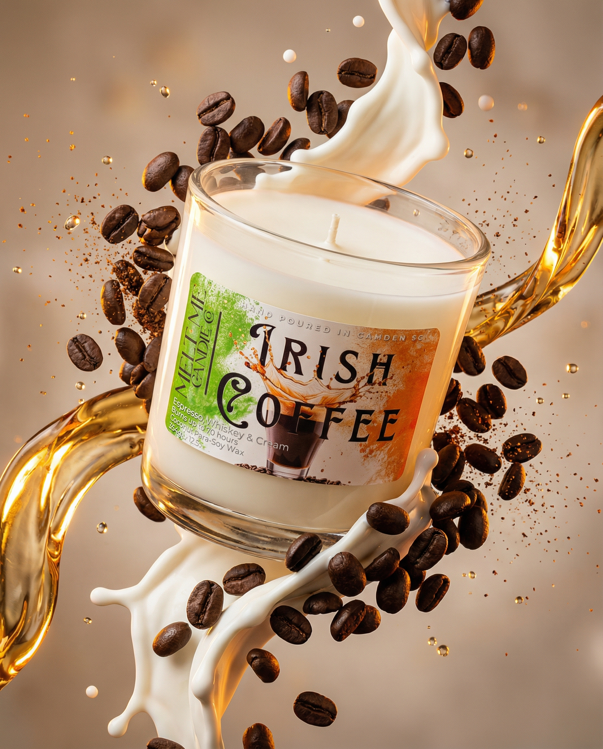 Irish Coffee 12.5 oz candle by Melt Me Candle Co