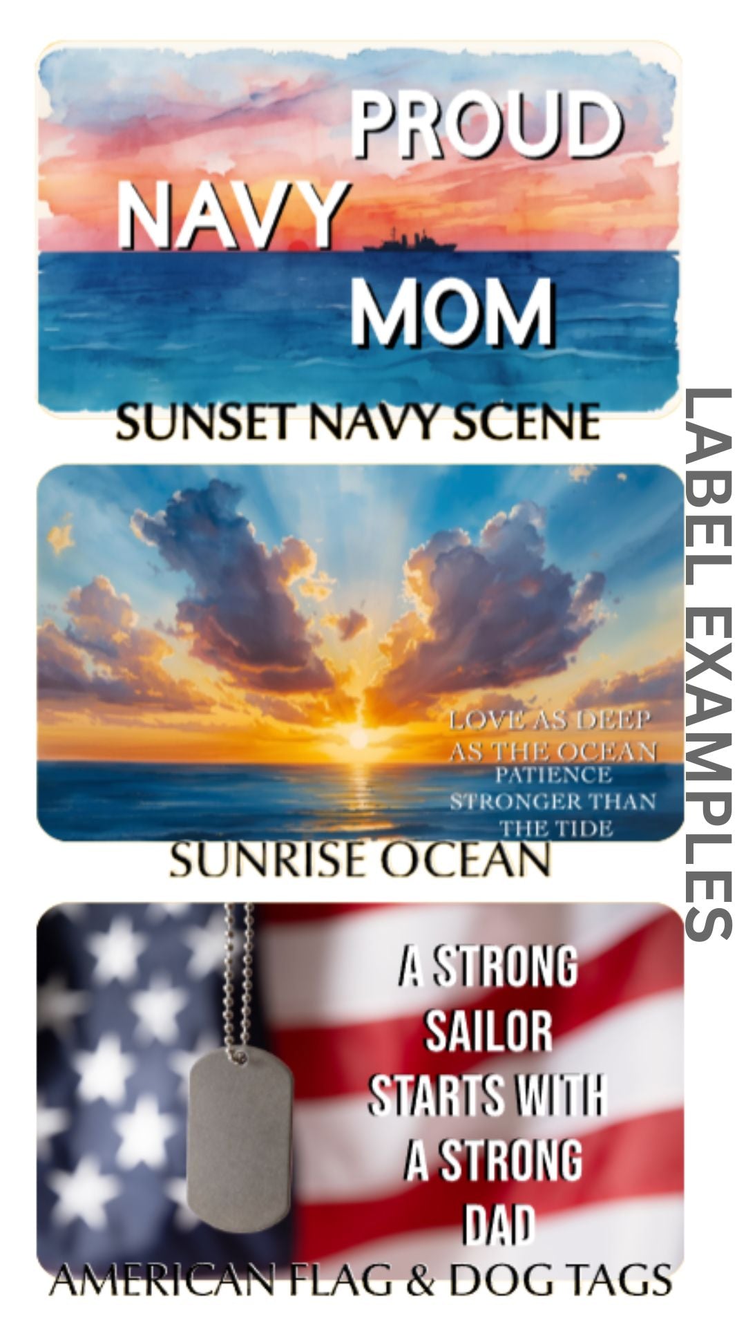 Anchored by Love | Custom Navy 12.5 oz Candle