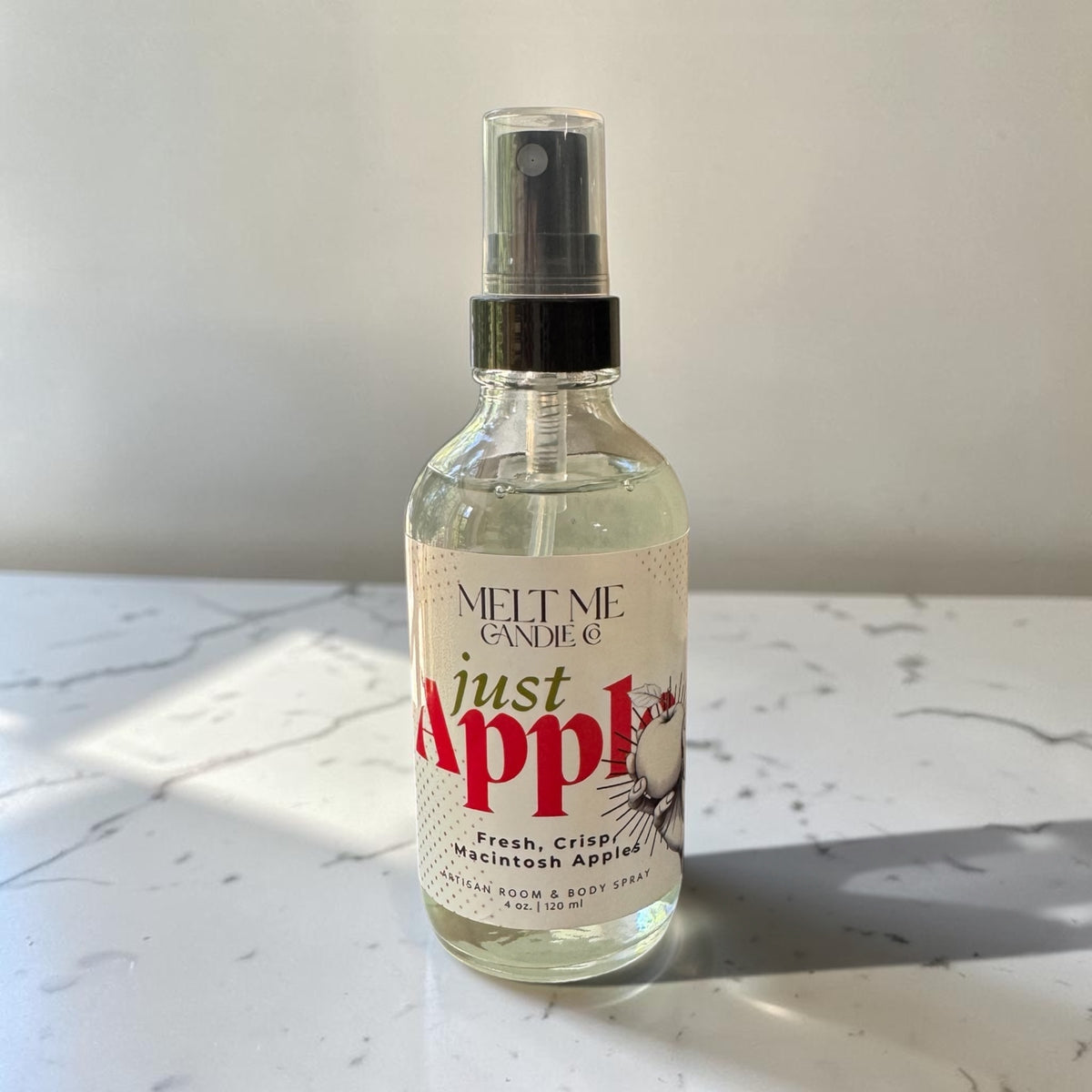 Just Apple 4 oz room and body spray by Melt Me Candle Co