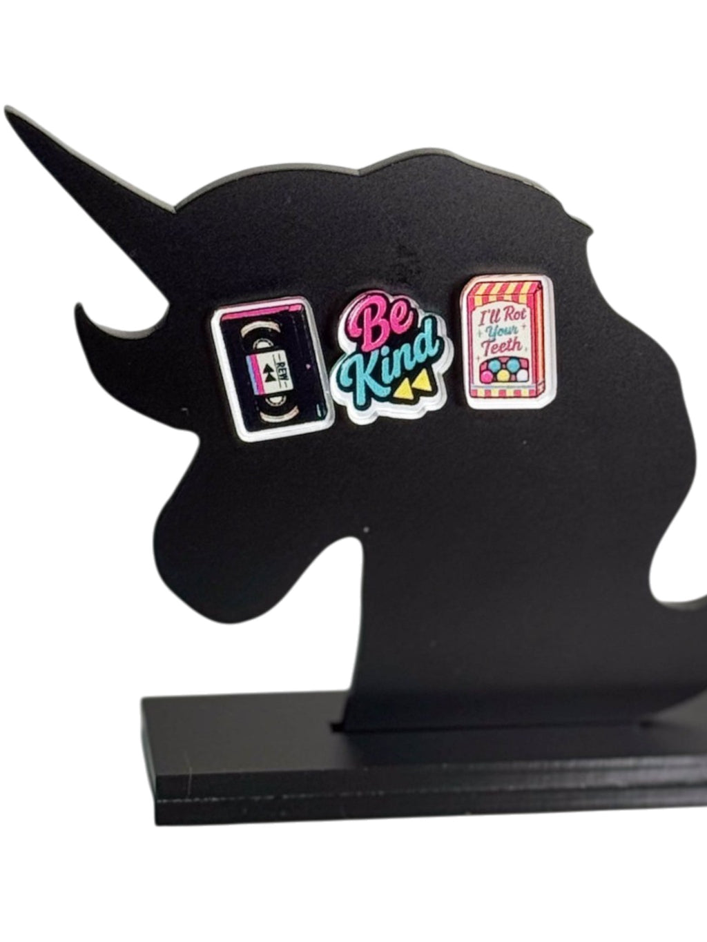 VHS Tape Movie Candy Acrylic Earring Studs | 90s Nostalgia Gift | Be Kind, Rewind
