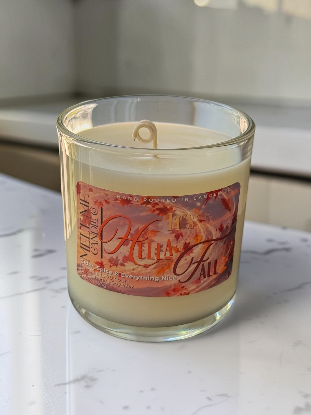 It’s Hella fall 12.5 ounce candle
