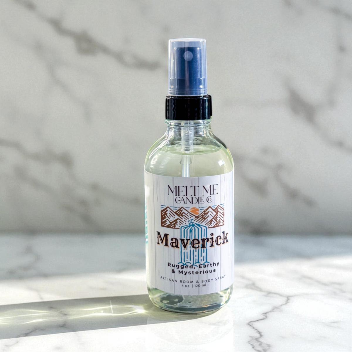 Maverick 4 oz room and body spray by Melt Me Candle Co