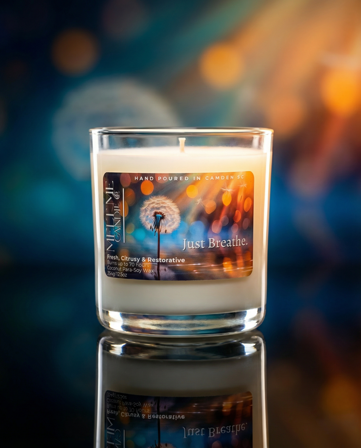 Just Breathe 12.5 oz candle by Melt Me Candle Co