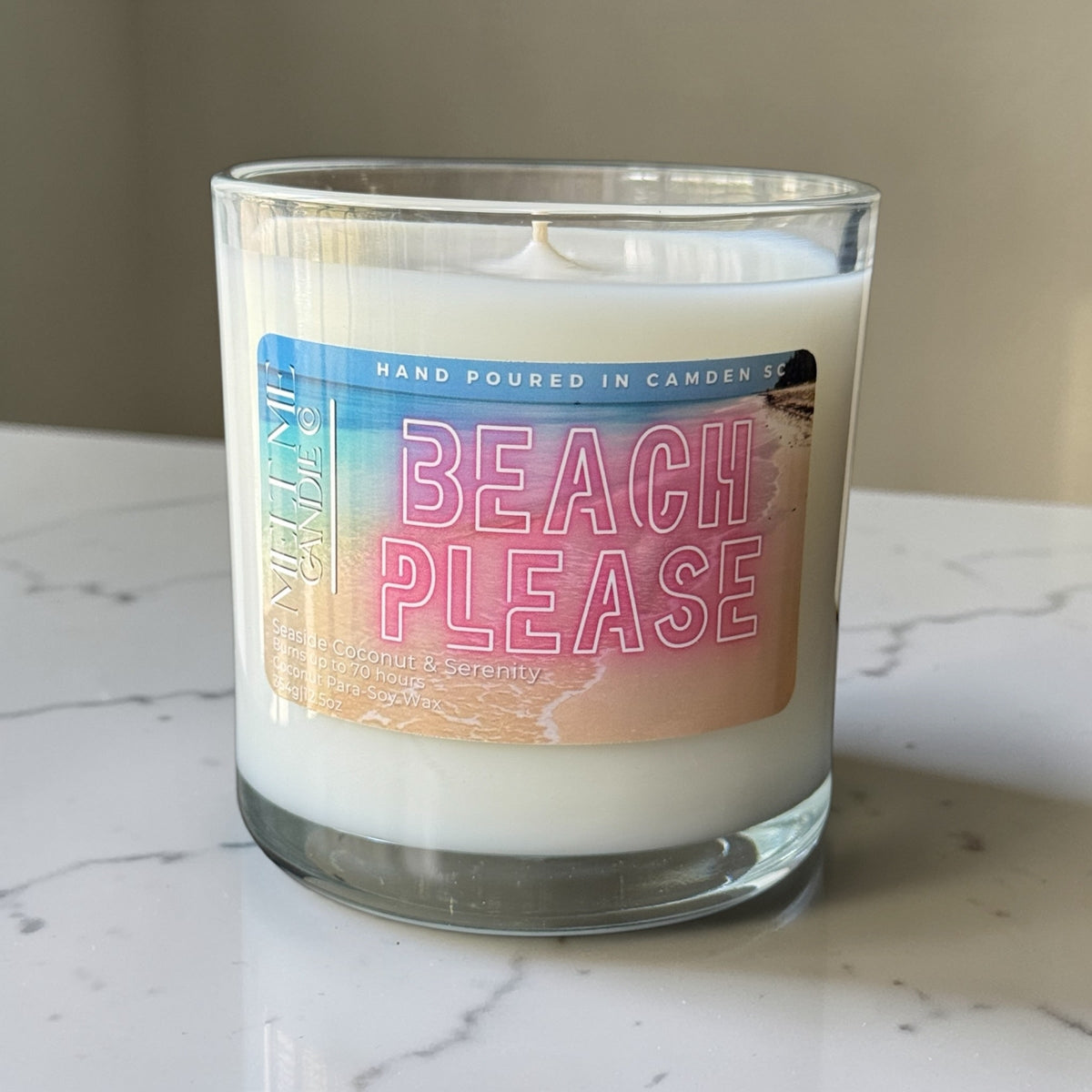Beach Please 12.5 oz candle by Melt Me Candle Co