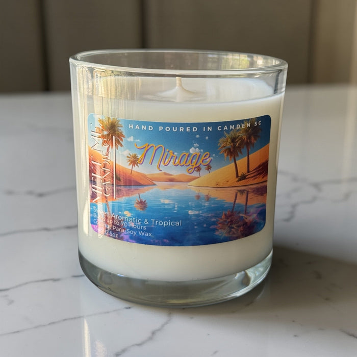 Mirage 12.5 oz candle by Melt Me Candle Co