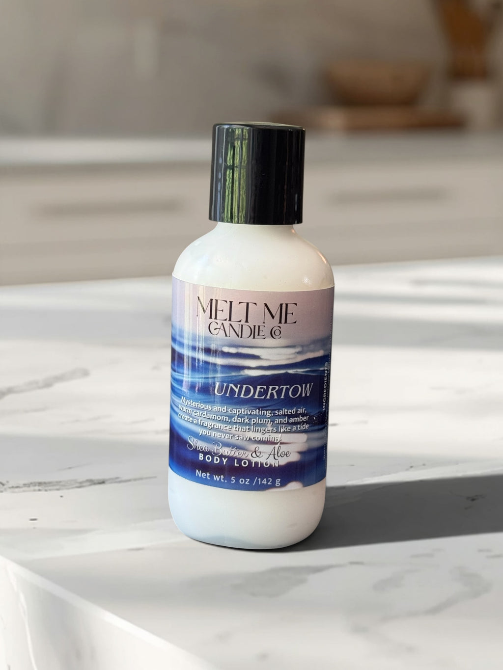 Undertow 5 oz shea butter and aloe body lotion by Melt Me Candle Co